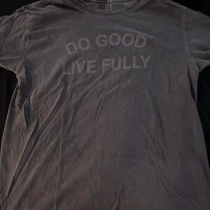 Comfort Colors Gray Short Sleeve Tee Do Good Live Fully
